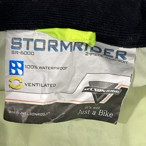 Nelson Rigg Stormrider SR 6000 waterproof windbreaker jacket size M reflective - Picture 10 of 16